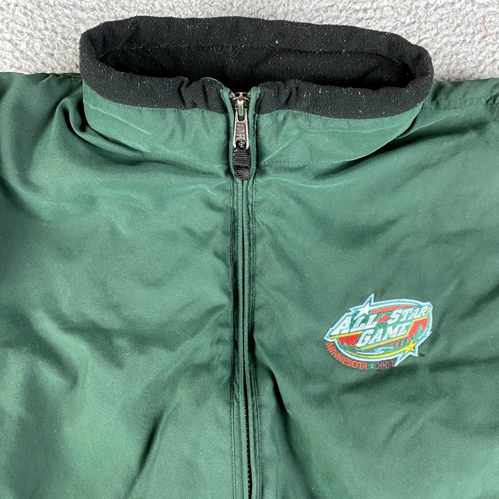 VINTAGE 2004 NHL Hockey All Star Game Jacket Men 2XL Full Zip Wild‎ Arena Bomber